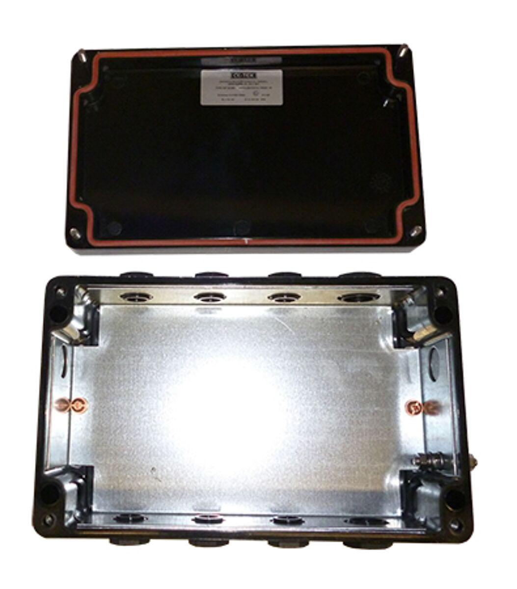 cep261690pau CE-TEK CEP-PA Series Black Glass Reinforced Polyester Junction Box, IP66, ATEX, 160 mm, 90mm 260 mm