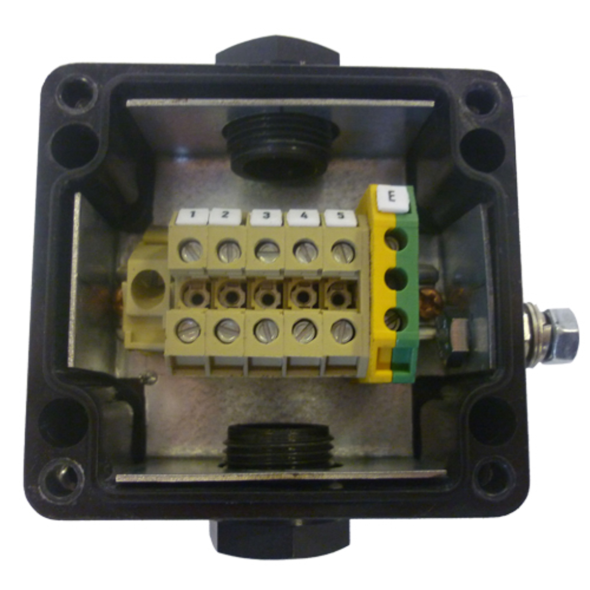 cep807555pi CE-TEK CEP Series Black Glass Reinforced Polyester Junction Box, IP66, IECEx, 75 mm, 55mm 80 mm