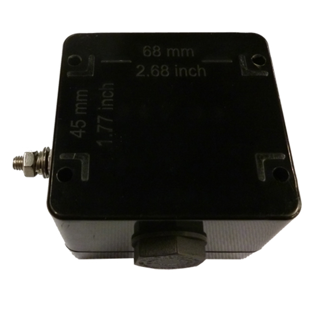 cep807555pi CE-TEK CEP Series Black Glass Reinforced Polyester Junction Box, IP66, IECEx, 75 mm, 55mm 80 mm