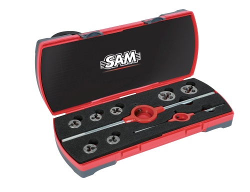 SAM 7-Piece Thread Tap & Die Set, M12 -, M3 - M12 Dies