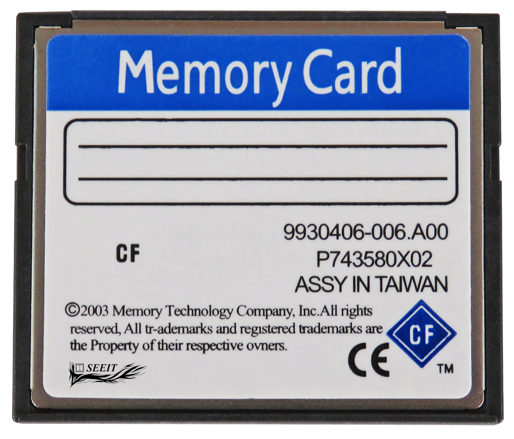cf-ind-2gb Seeit SLC Compact Flash Card