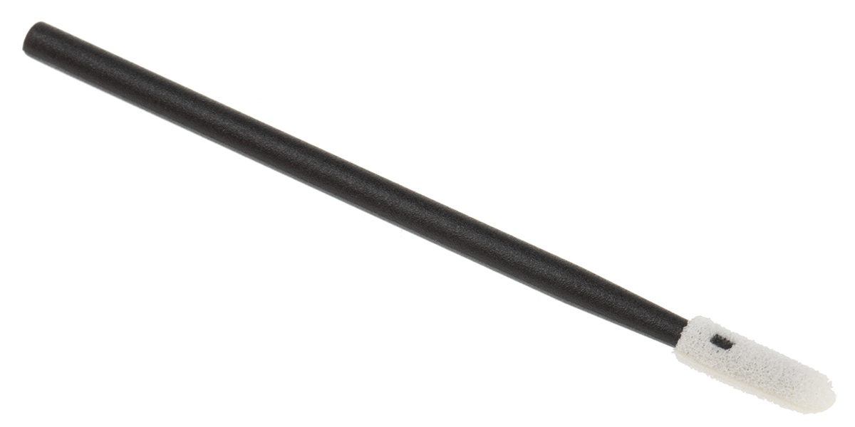 Chemtronics Foam Cotton Bud, Polypropylene Handle,For use with Precision Cleaning, Length 73 mm 50 Per Pack