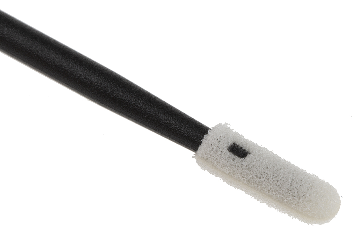 cf4050 Chemtronics Foam Cotton Bud, Polypropylene Handle,For use with Precision Cleaning, Length 73 mm 50 Per Pack