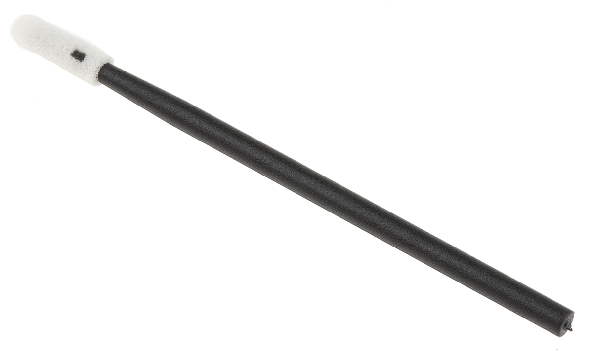 cf4050 Chemtronics Foam Cotton Bud, Polypropylene Handle,For use with Precision Cleaning, Length 73 mm 50 Per Pack