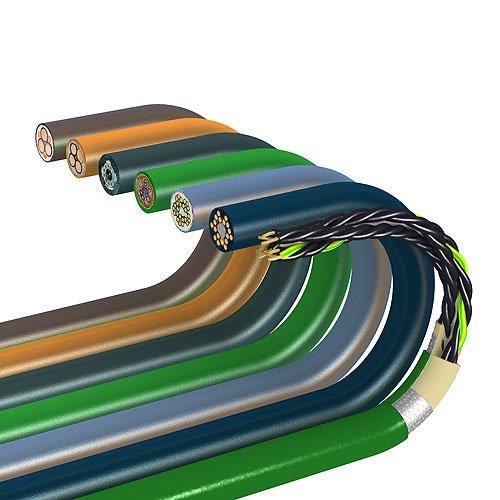 cf50705-100m Igus chainflex CF5 Control Cable, 5 Cores, 0.75mm² 18 AWG, Unscreened, 100 m, Green Polyvinyl Chloride Sheath