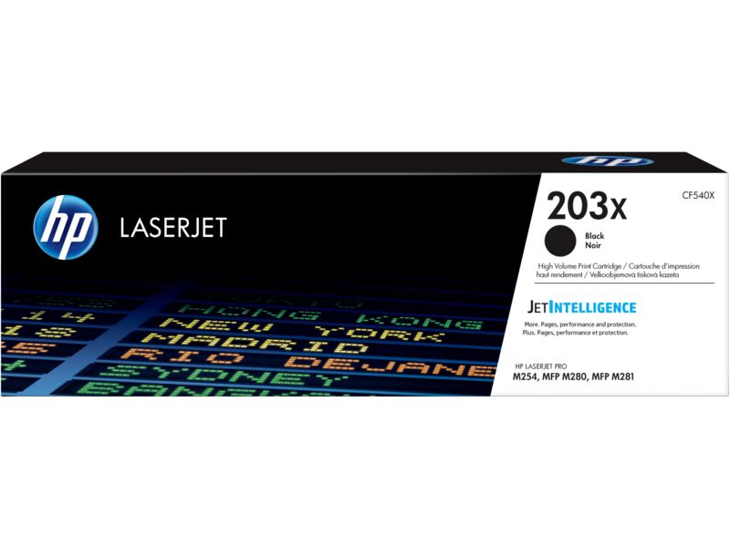 Hewlett Packard CF540X Black Toner Cartridge, HP LaserJet M207-M212, M209, M232-M237, M234 Compatible