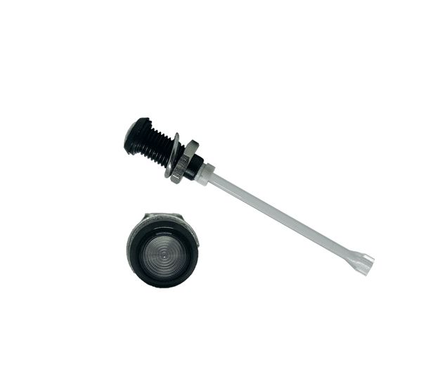 RHD-1410-F6PZ67PR Bivar, Panel Mount Vertical LED Light Pipe, Clear Round Lens