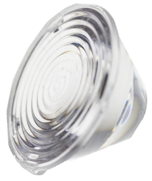 Carclo 10208 LED Lens, 19 ° Medium Angle Ripple, Spot Beam