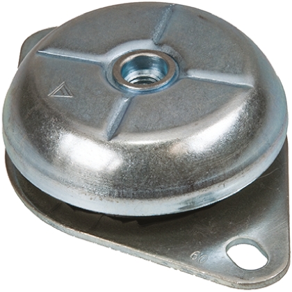 FIBET Circular M16 Anti-Vibration Mount, Bell Mount with 252 daN Compression Load