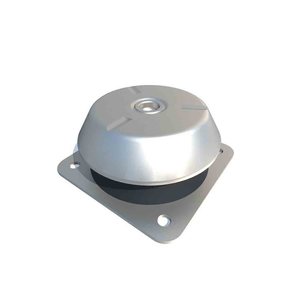 FIBET Tapered Square M20 Anti-Vibration Mount, Bell Mount with 1700 daN Compression Load