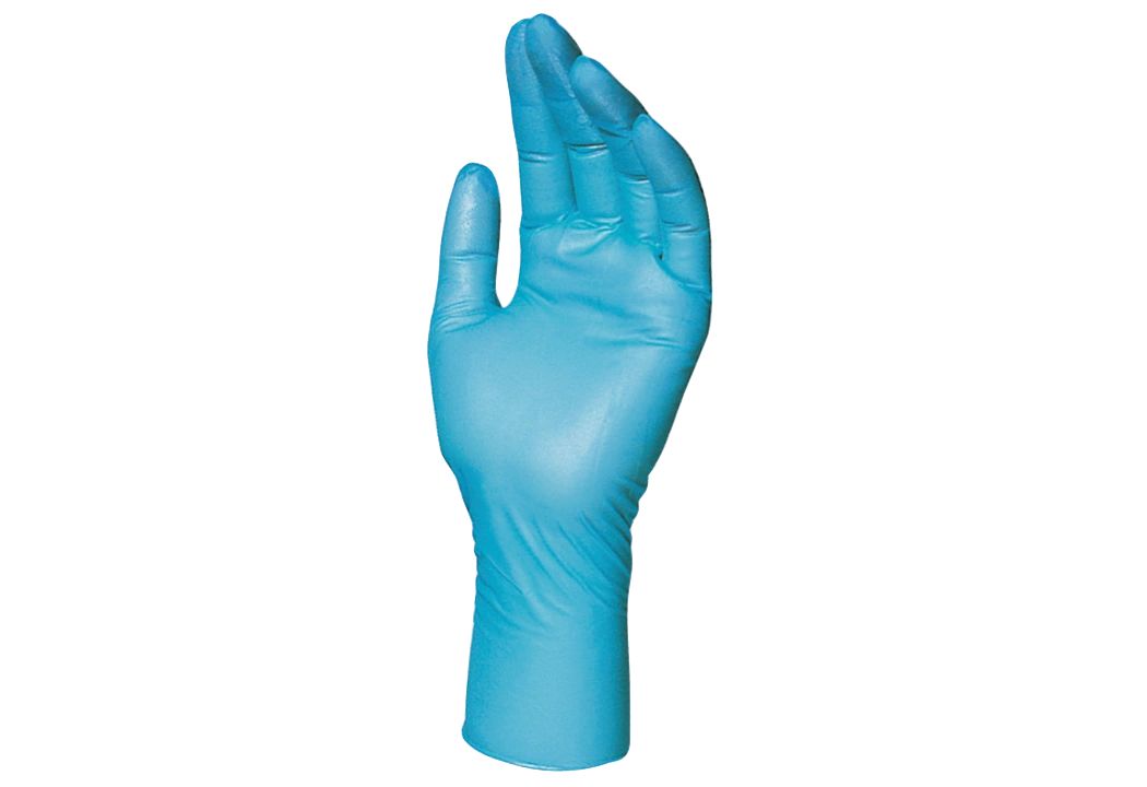Mapa Solo 997 Blue Nitrile Disposable Gloves, Size 9, 100Gloves per Pack