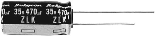 Rubycon 470μF Aluminium Electrolytic Capacitor 25V dc, Radial, Through Hole - 25ZLK470M8X20