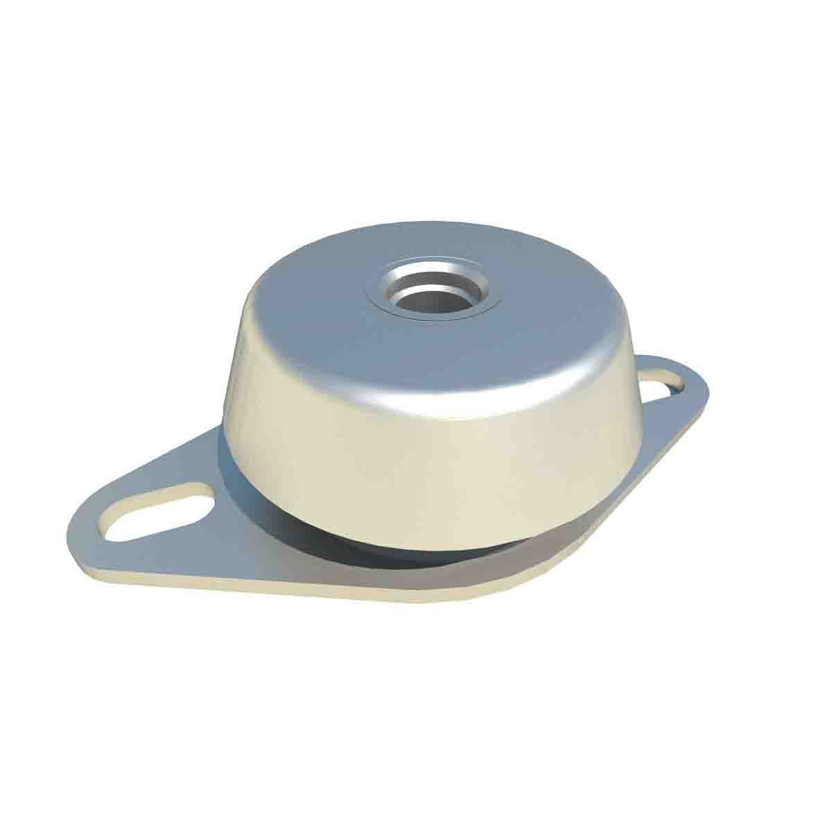 FIBET Circular M12 Anti-Vibration Mount, Bell Mount with 53 daN Compression Load