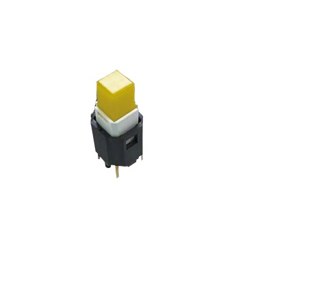 Nidec Components CFPB Series Illuminated Push Button Switch, On-Off, PCB, SPDT, Yellow LED