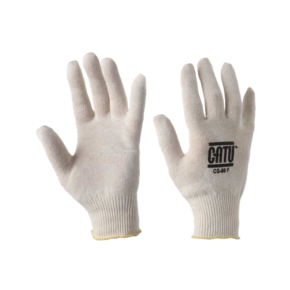 Catu CG80 White Cotton Glove, Size 7/8