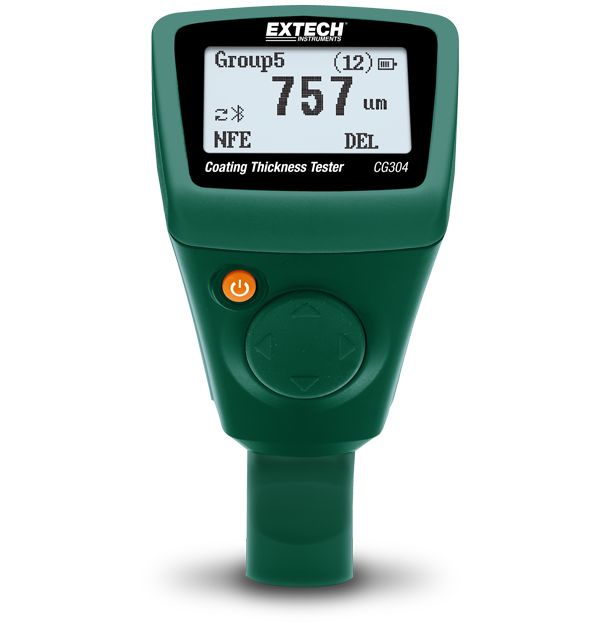 Extech  CG304  Thickness Gauge ±3.5 %, ±%2 % Accuracy, 0.1 μm Resolution, LCD Display