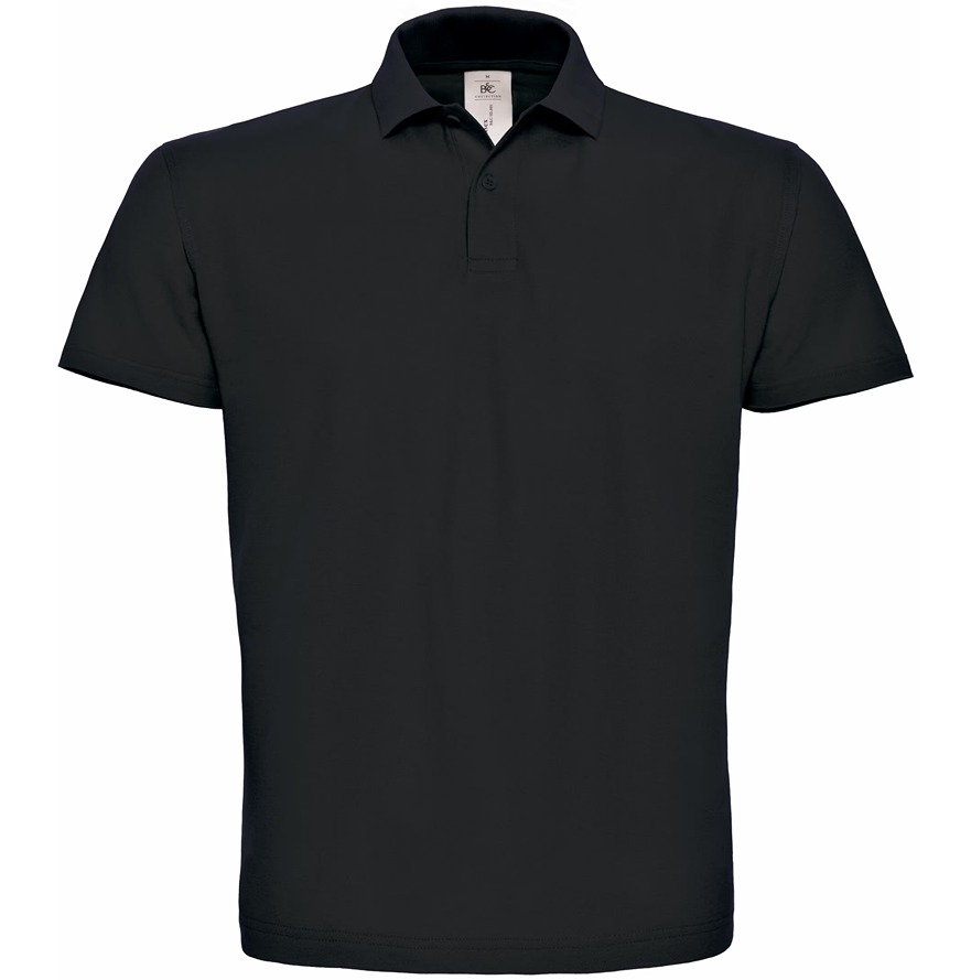 KARIBAN ID.001 Black 100% Cotton Polo Shirt M