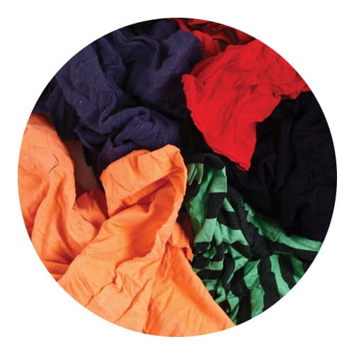 ch10md Smartora T-Shirt Rags 10Kg Multicolour Cotton Wipe for General Purpose, Dry Use, Bag of 10 Per Pack, Repeat Use