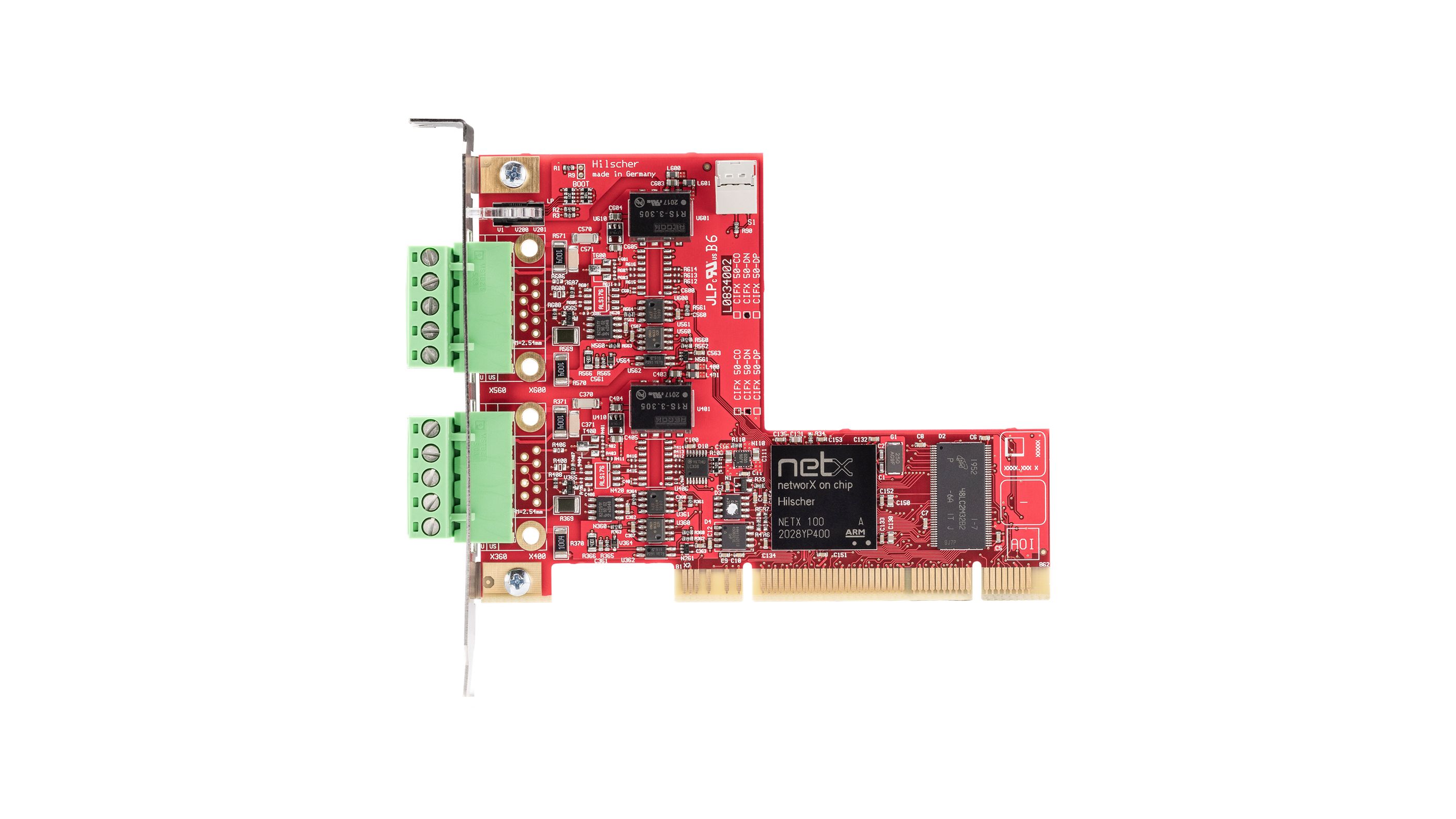 Hilscher 2 Port PCI 5-Pin Serial Card, 0.5Mbps
