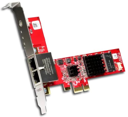 Hilscher 2 Port PCI Express RJ45 Network Card, 100Mbps