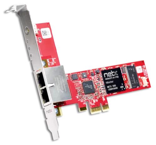 Hilscher 2 Port PCI Express RJ45 Network Card, 100Mbps