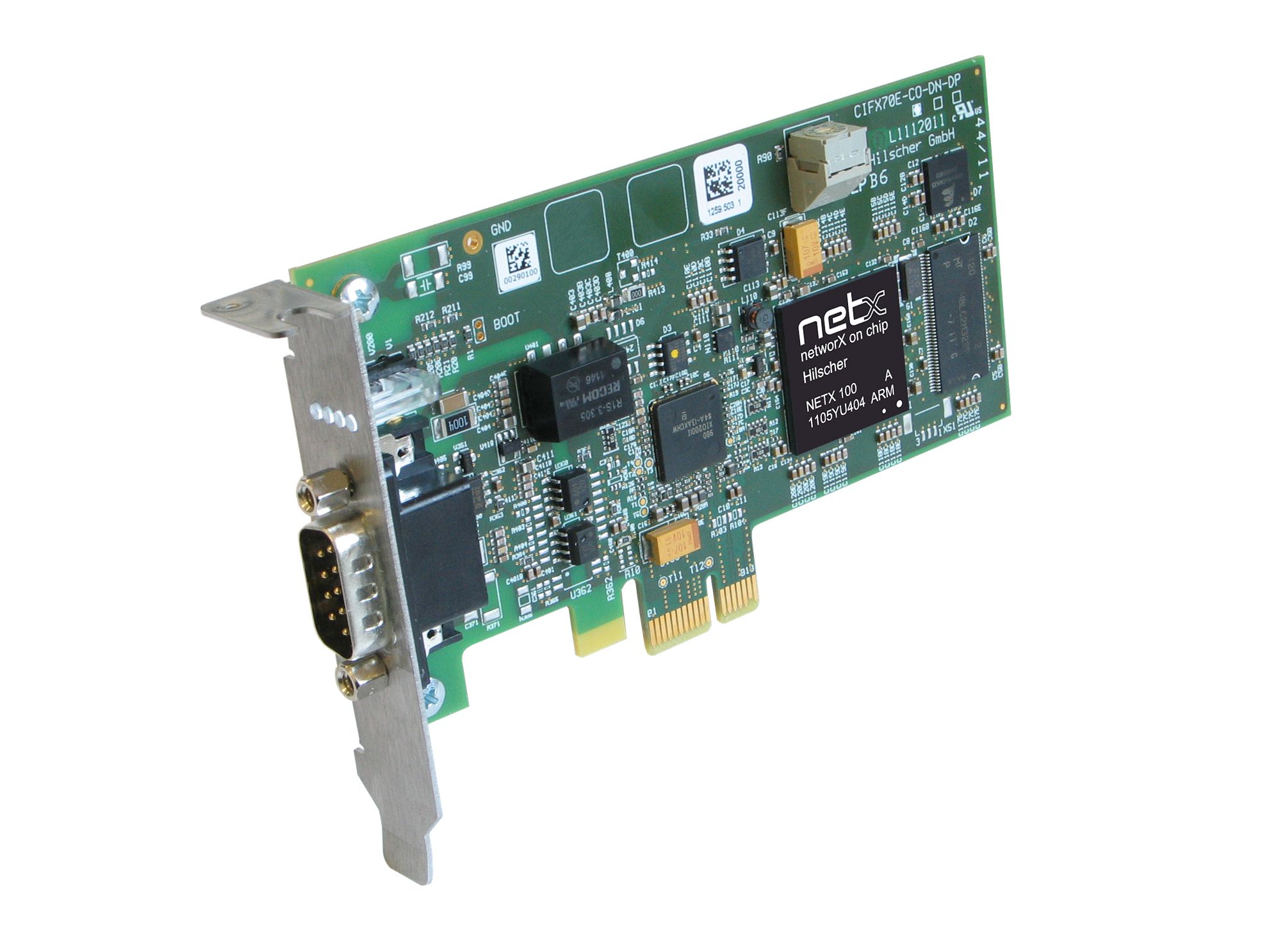 Hilscher 1 Port Low Profile PCI Express D-Sub Serial Card, 1Mbps