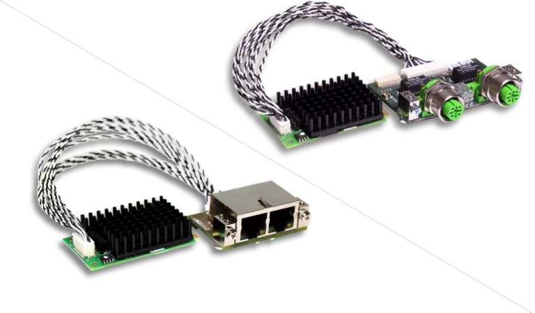 Hilscher 2 Port Mini PCI Express RJ45 Network Card, 100Mbps