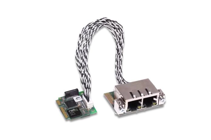 Hilscher 2 Port Mini PCI Express RJ45 Network Card, 100Mbps