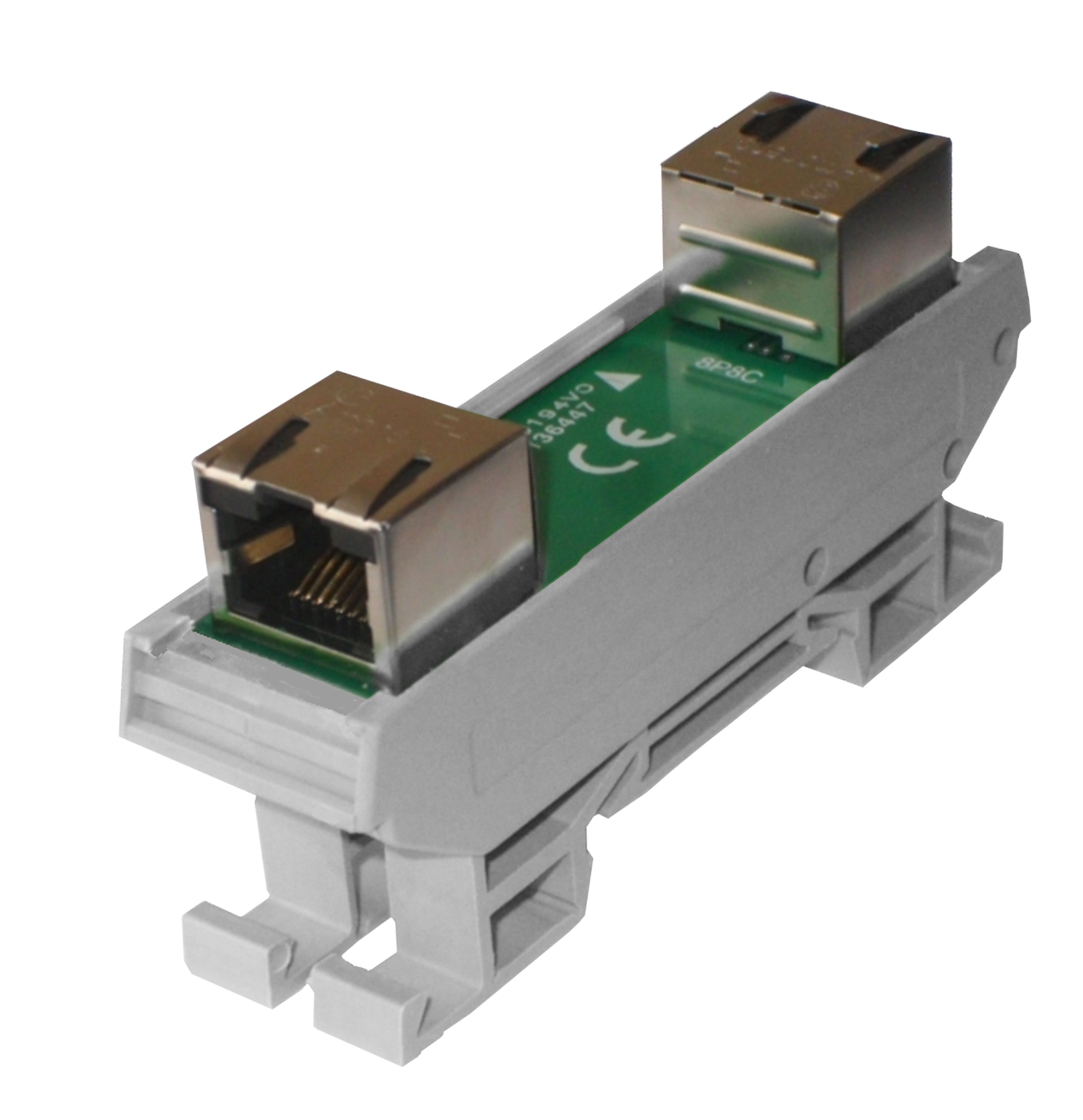 CAMDENBOSS CIM Series 2-Contact Female Interface Module, RJ45 Connector, DIN Rail, 500mA