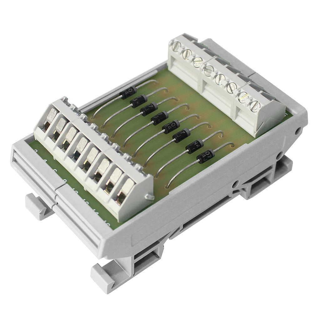 CAMDENBOSS 8-Contact Interface Module, Screw Connector, DIN Rail, 1A