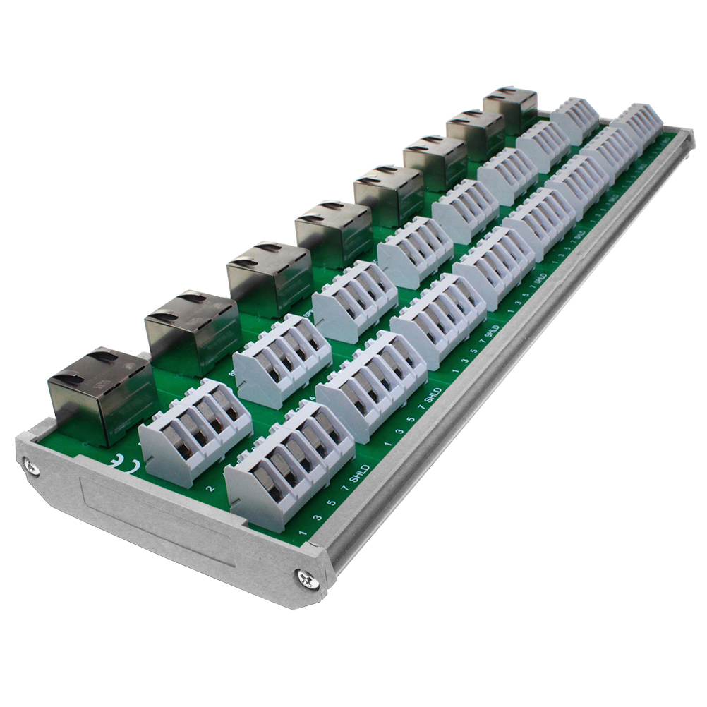 CAMDENBOSS CIM Series 8-Contact Female Interface Module, RJ45 Connector, DIN Rail, 100mA