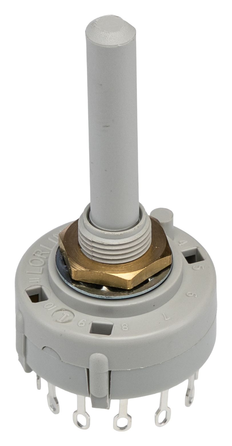 Lorlin CK, 4 Position 3PST Rotary Switch, 150mA, Solder Tab