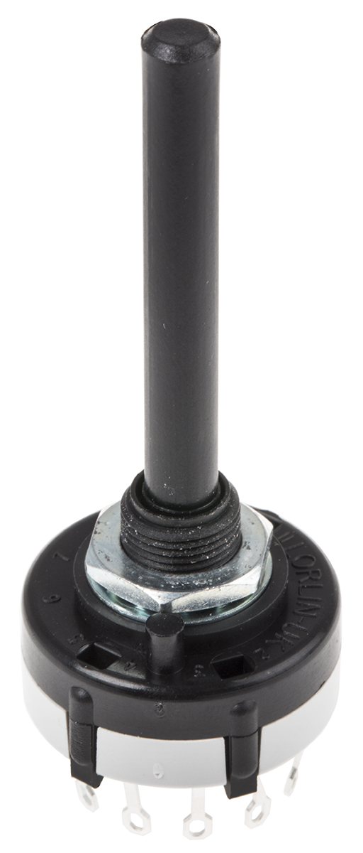 Lorlin CK, 12 Position SP12T Rotary Switch, 150mA, Solder Tab