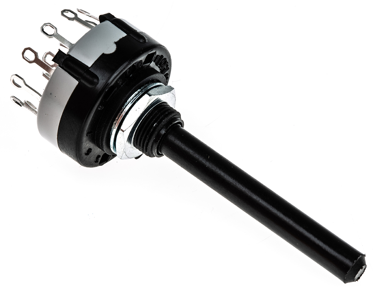 ck1032 Lorlin CK, 3 Position 4PST Rotary Switch, 150mA, Solder Tab