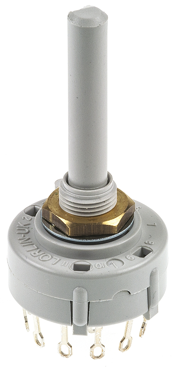 Lorlin CK, 4 Position 3PST Rotary Switch, 150mA, Solder Tab