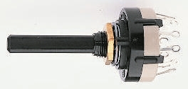 Lorlin CK, 6 Position DPST Rotary Switch, 150mA, Solder Tab