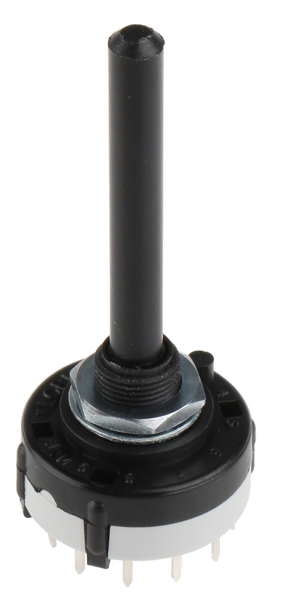 Lorlin CK, 12 Position SPST Rotary Switch, 150mA, Solder