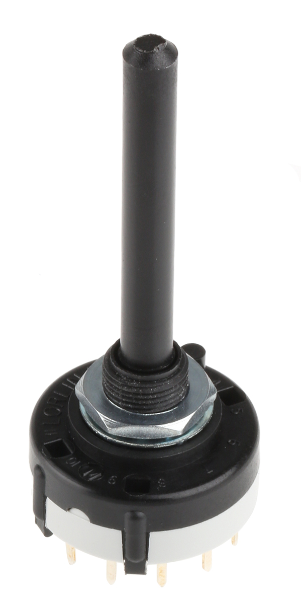 Lorlin CK, 6 Position DPST Rotary Switch, 150mA, Solder
