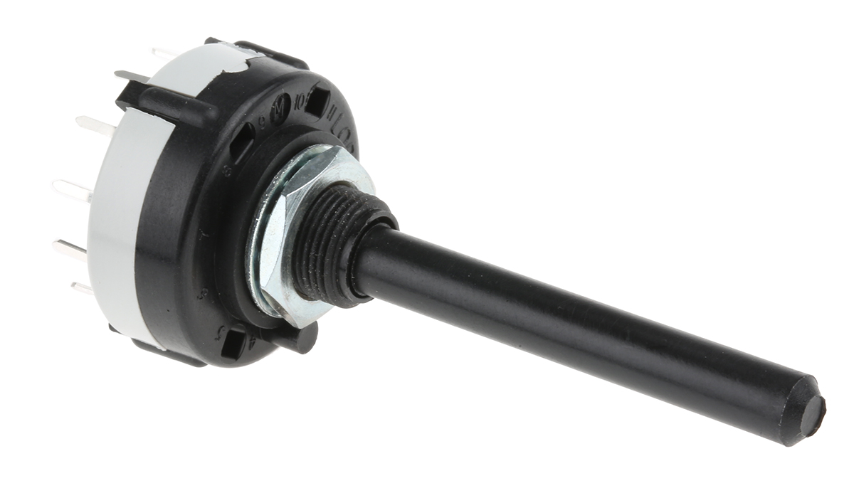 Lorlin CK, 4 Position 3PST Rotary Switch, 150mA, Solder