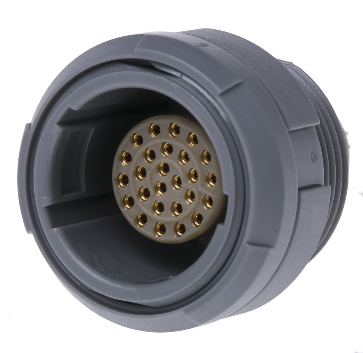 LEMO Circular Connector, 26 Contacts, Panel Mount, M17 Connector, Socket, Female, IP50, Redel P Series