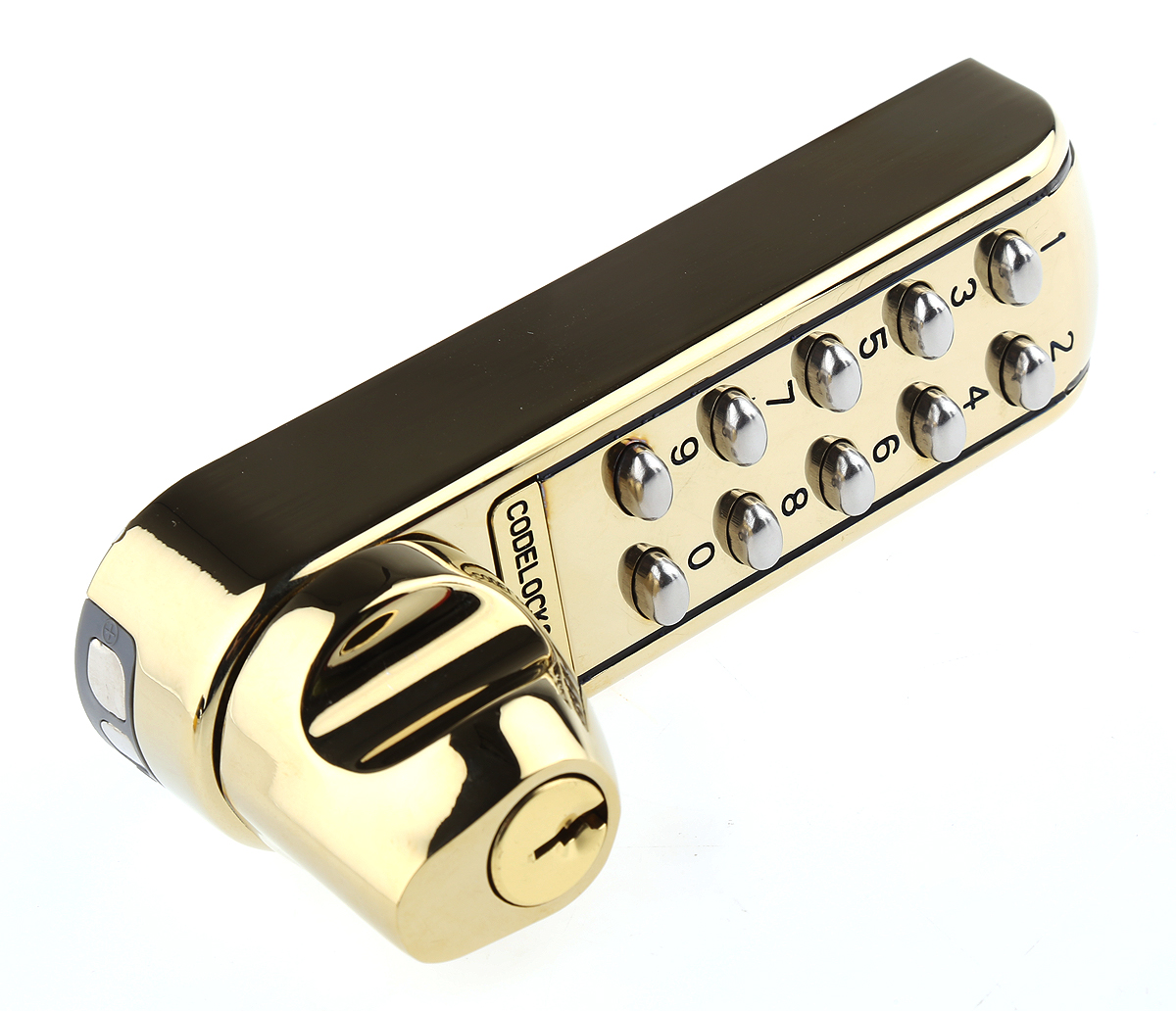 Codelock Brass Mechanical Polished Code Lock