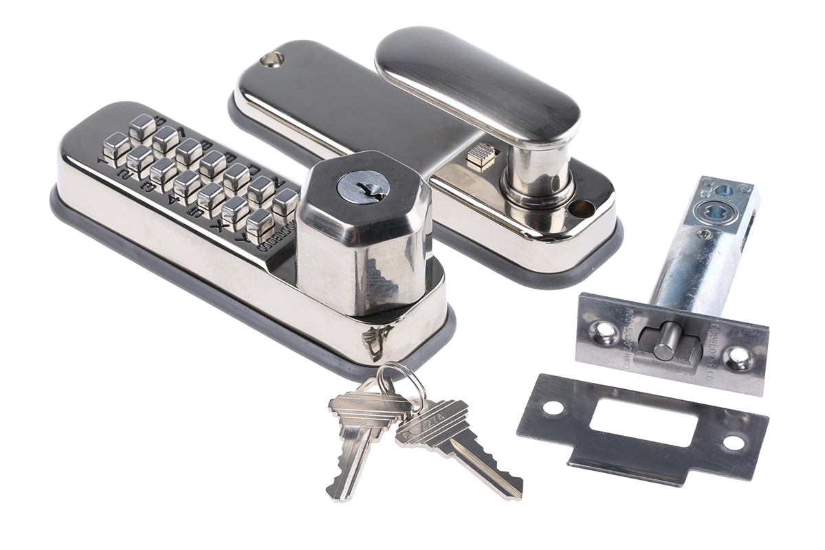 cl255-key-ss Codelock Zinc Alloy Mechanical Codelock Polished Brass Code Lock