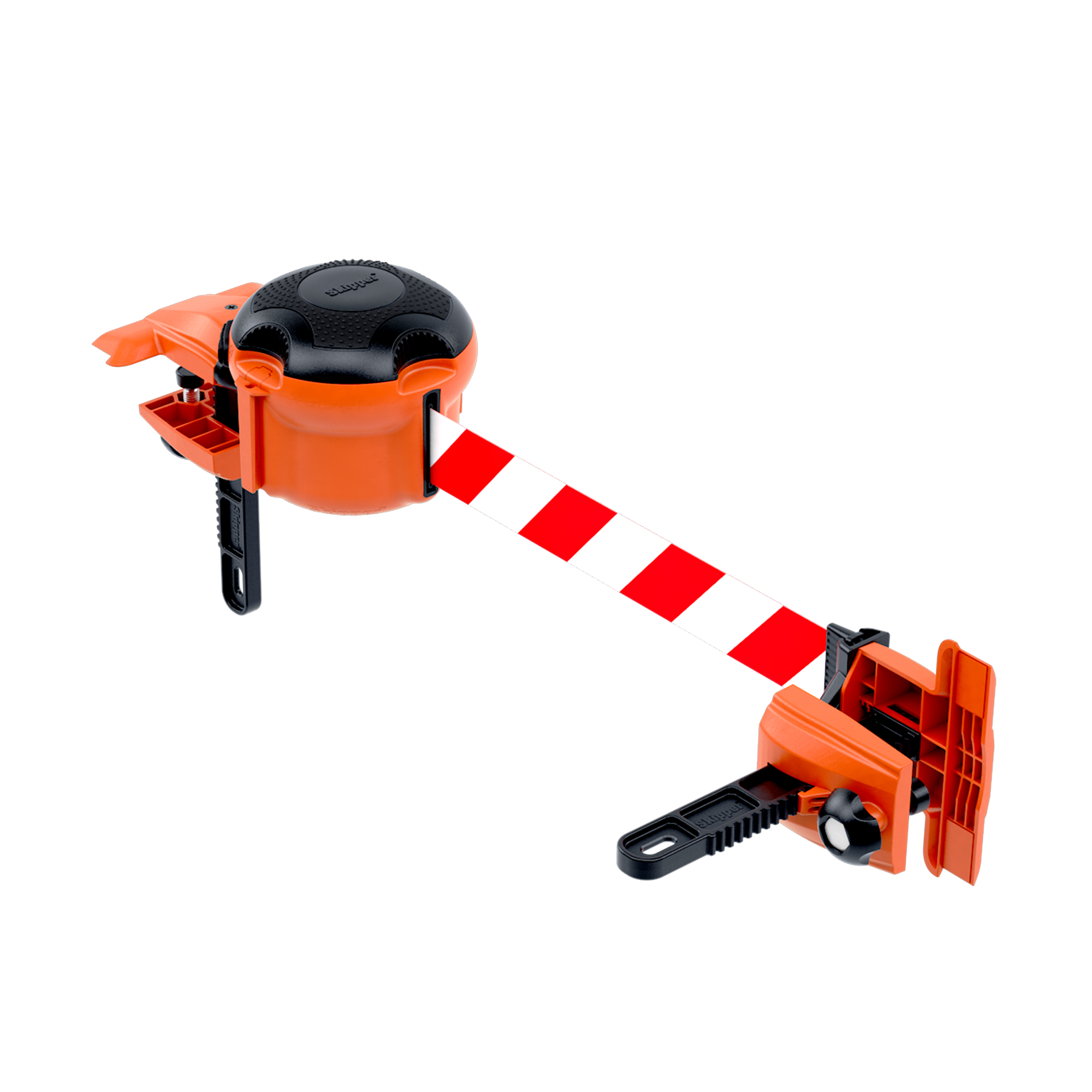 clamp01 Skipper Orange, Black Safety Barrier, 140 mm