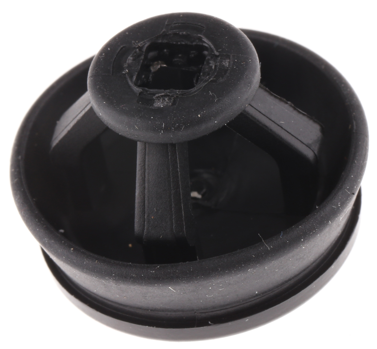 WISKA CLIXX Black Thermoplastic, Polypropylene 16 mm Cable Grommet for 10 mm Cable Dia. for 4 mm Cable Dia. CLIXX M16/B