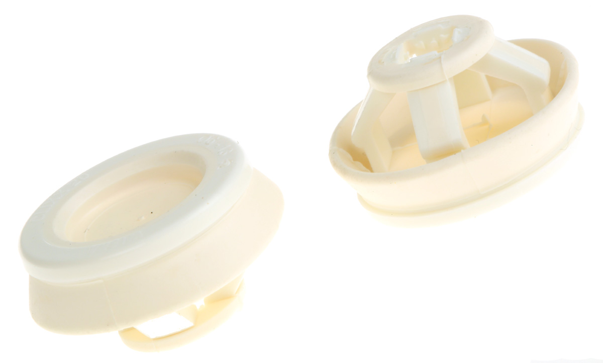 WISKA CLIXX White Polypropylene, Thermoplastic 20 mm Cable Grommet for 13 mm Cable Dia. for 6 mm Cable Dia. CLIXX M20/W
