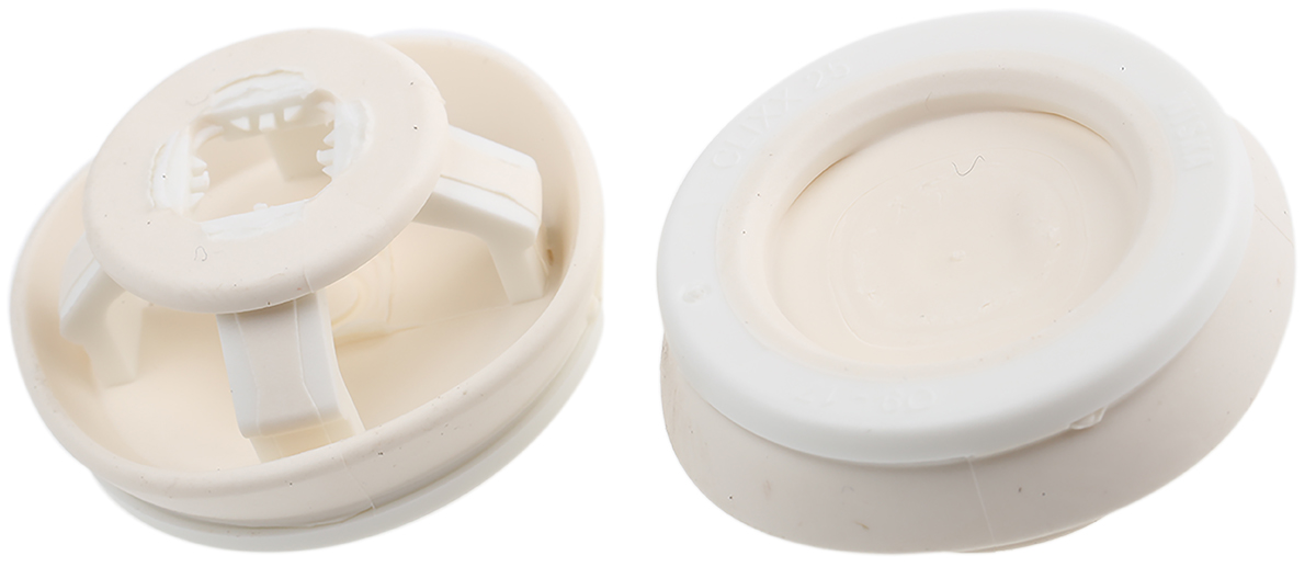 WISKA CLIXX White Polypropylene, Thermoplastic 25 mm Cable Grommet for 17 mm Cable Dia. for 9 mm Cable Dia. CLIXX M25/W