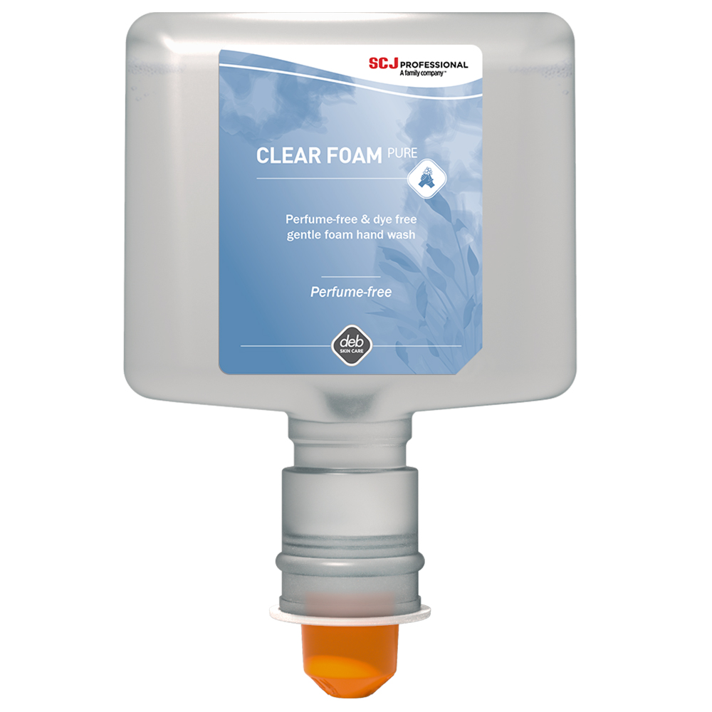 SCJ Professional Unscented Clear FOAM Foaming Hand Cleaner - 1.2 L Cartridge