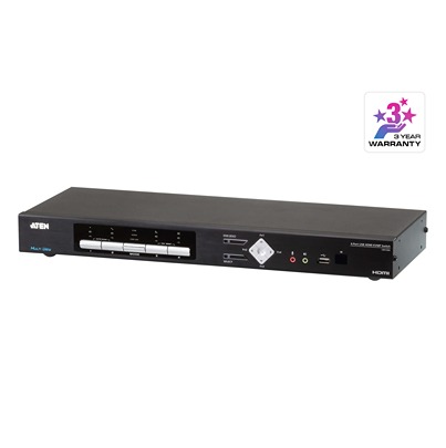 Aten 4 Port 4 Displays USB HDMI KVM Switch 3.5mm Audio Jack Female 4096 x 2160 pixel Maximum Resolution