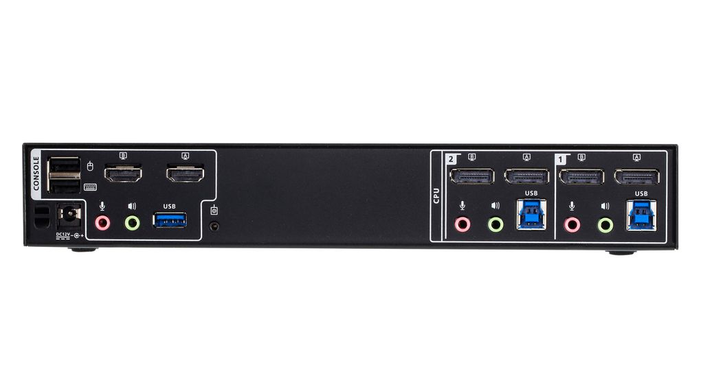 cm1942 Aten 18 Port 2 Displays USB DisplayPort KVM Switch 3.5mm Audio Jack Female 4096 x 2160 pixel Maximum Resolution