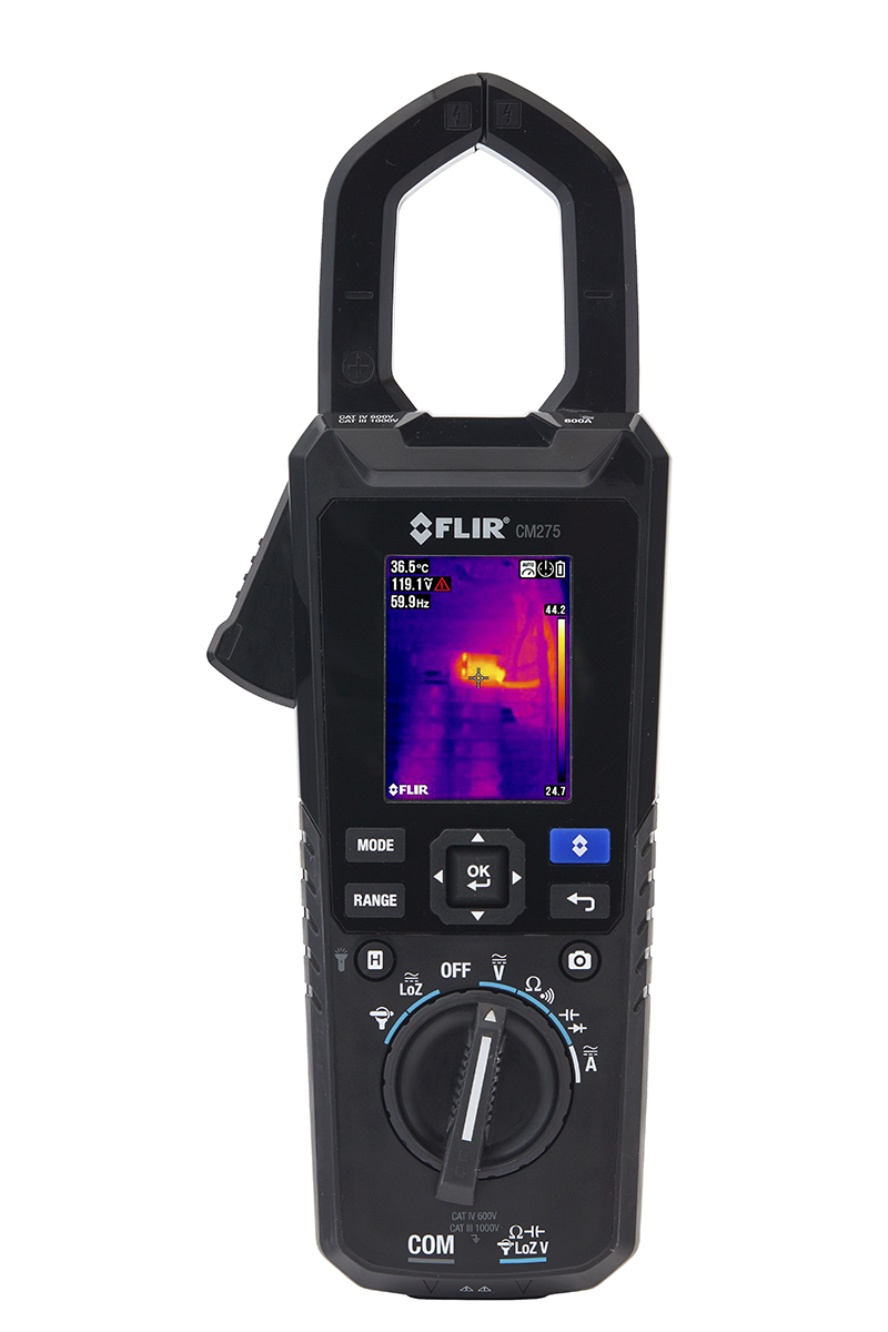 FLIR CM275 Clamp Meter, 600 A 600 A 1000 V dc 1000 V ac CAT III, CAT IV Non-Contact Voltage Detector UKAS